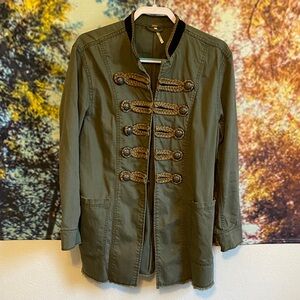 Free People Olive Utility Jacket
